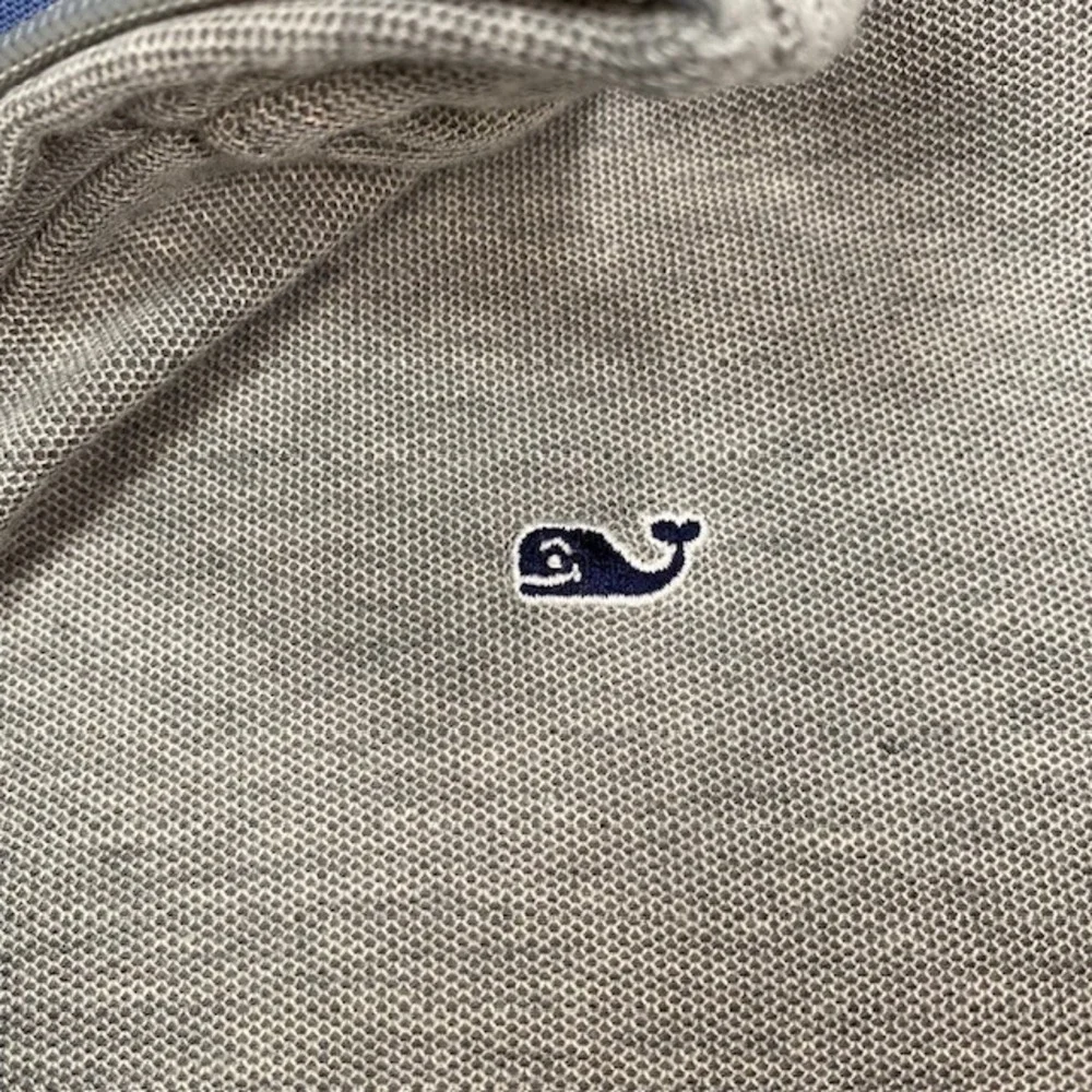 Vineyard Vines‎ Boys Large 16 Gray 100% Pima Cotton Quarter Zip Pullover Sweater